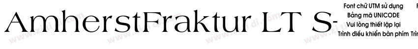 AmherstFraktur LT S字体转换